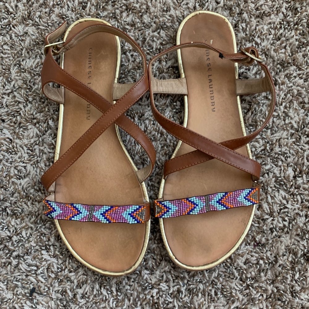 Beaded sandals